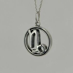 NWT Andrew Gordon .925 Sterling Zodiac Pendant Necklace